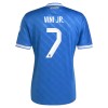 Maglia ufficiale Real Madrid Vini JR 7 Alternativa 2025-26 per Bambino